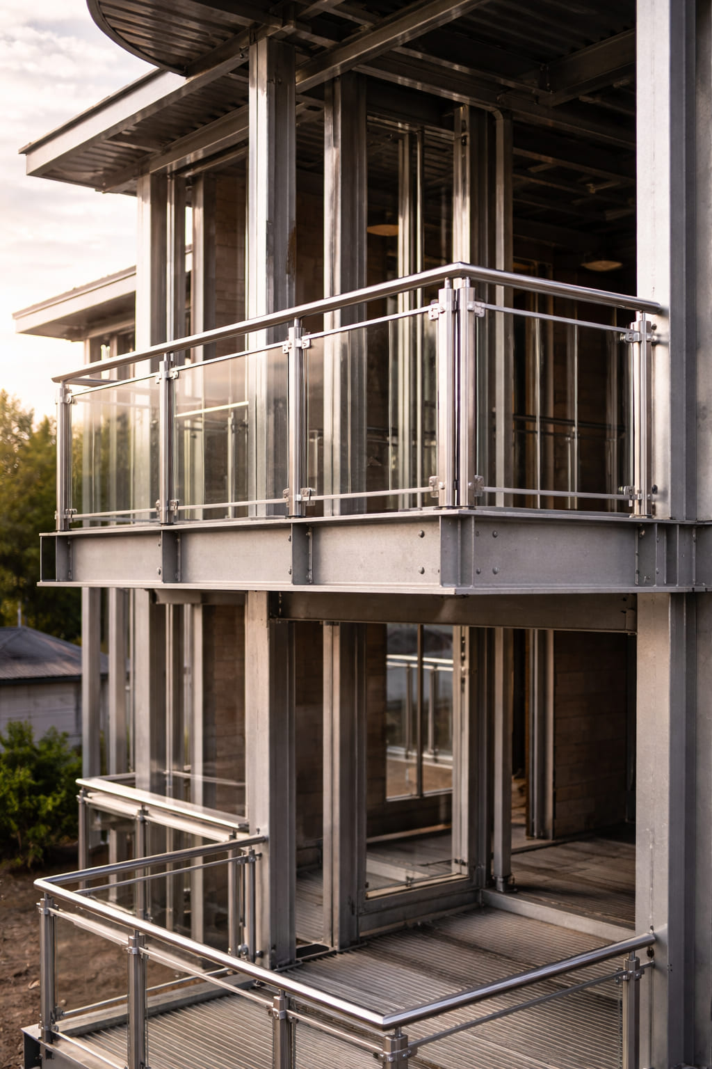 Custom steel platforms and structural supports for apartment buildings in Texas